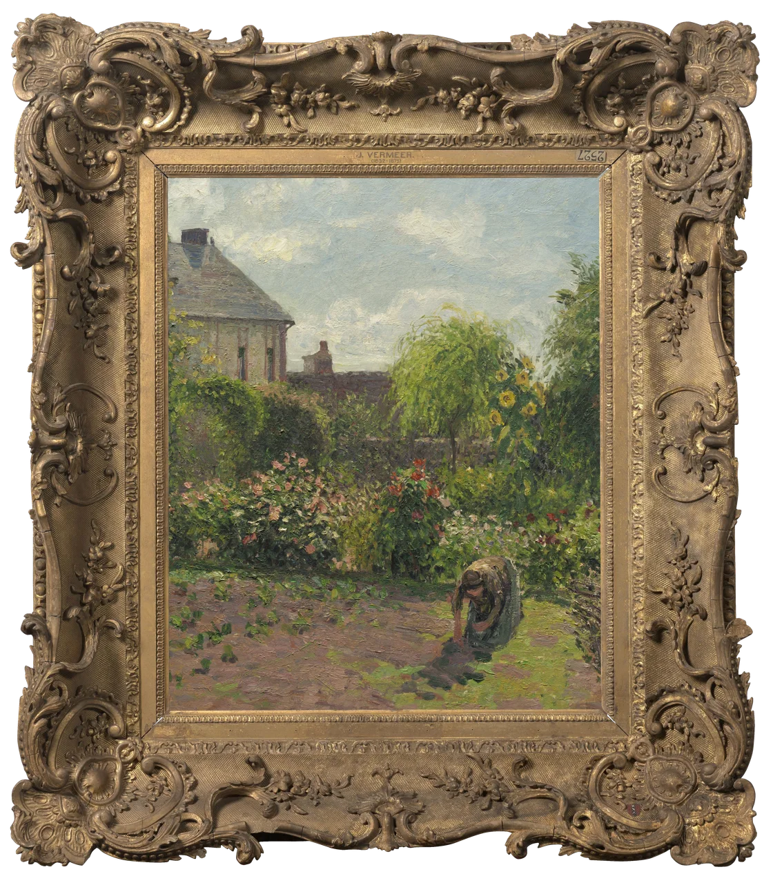 Vintage garden landscape